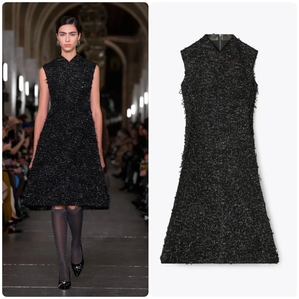 New Tory Burch Sequined Fringe Dress